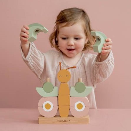 JUGUETE DE MADERA LITTLE DUTCH ·MARIPOSA APILABLE· - Happy Moments Baby