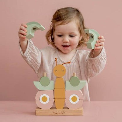 JUGUETE DE MADERA LITTLE DUTCH ·MARIPOSA APILABLE· - Happy Moments Baby