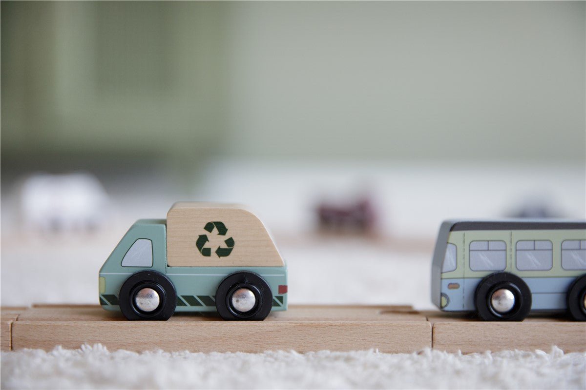 JUGUETE DE MADERA LITTLE DUTCH ·PACK DE VEHÍCULOS· - Happy Moments Baby