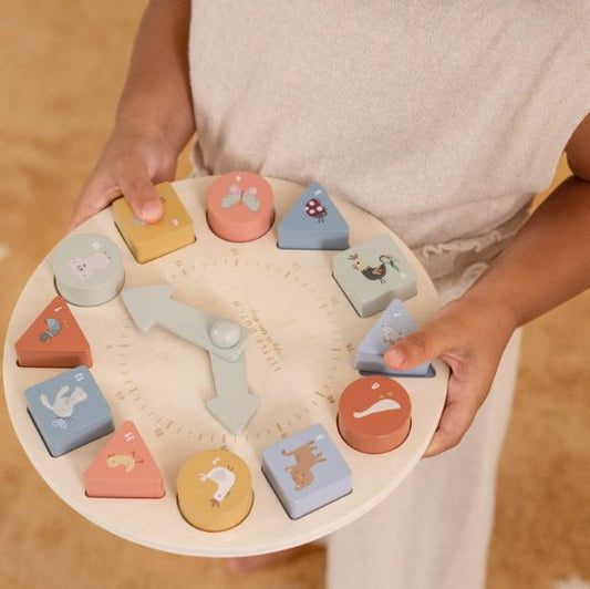 JUGUETE DE MADERA LITTLE DUTCH ·PUZZLE RELOJ· - Happy Moments Baby