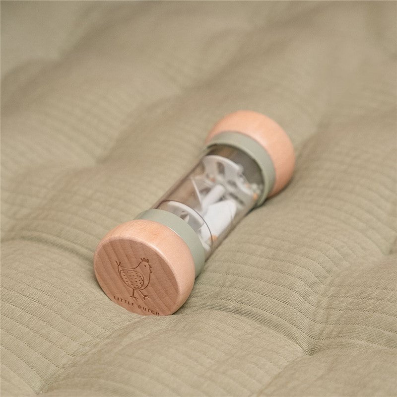 JUGUETE DE MADERA LITTLE DUTCH ·SONAJERO PALO DE LLUVIA VERDE· - Happy Moments Baby