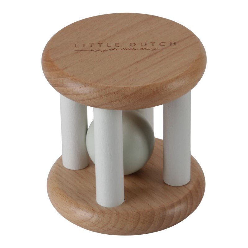 JUGUETE DE MADERA LITTLE DUTCH ·SONAJERO ROLLER BABY BUNNY· - Happy Moments Baby