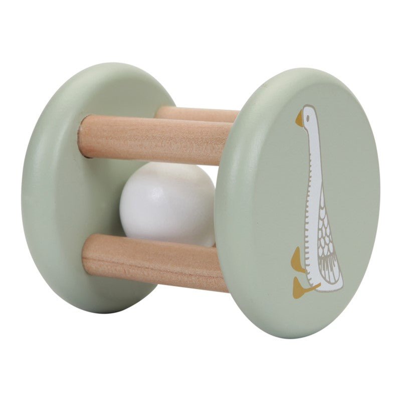 JUGUETE DE MADERA LITTLE DUTCH ·SONAJERO ROLLER VERDE· - Happy Moments Baby