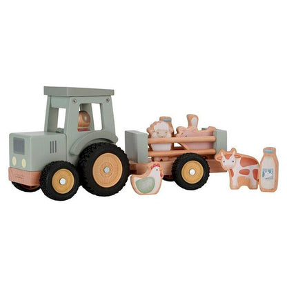 JUGUETE DE MADERA LITTLE DUTCH ·TRACTOR CON TRAILER GRANJA· - Happy Moments Baby