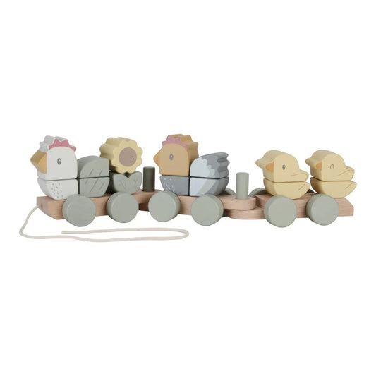 JUGUETE DE MADERA LITTLE DUTCH ·TREN APILABLE LITTLE FARM· - Happy Moments Baby