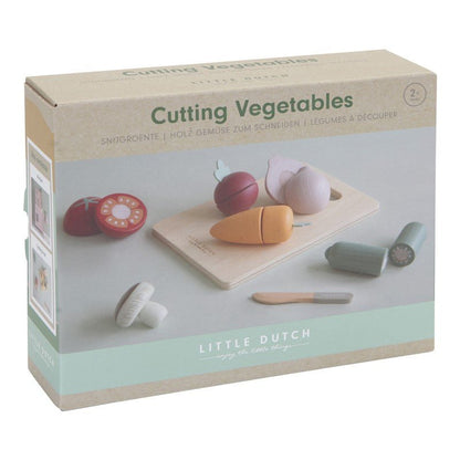 JUGUETE DE MADERA LITTLE DUTCH ·VERDURAS PARA CORTAR· - Happy Moments Baby