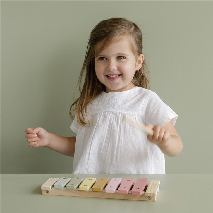 JUGUETE DE MADERA LITTLE DUTCH ·XILÓFONO ROSA· - Happy Moments Baby