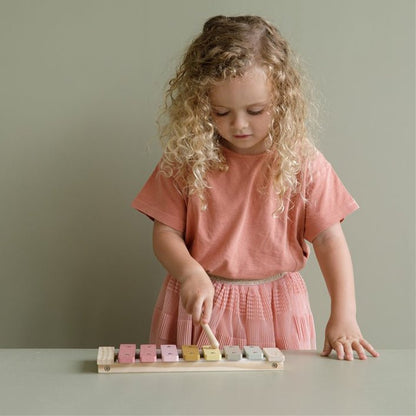 JUGUETE DE MADERA LITTLE DUTCH ·XILÓFONO ROSA· - Happy Moments Baby