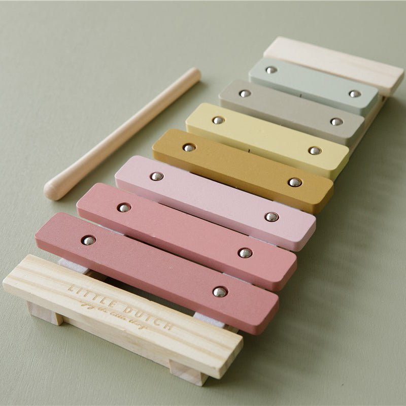 JUGUETE DE MADERA LITTLE DUTCH ·XILÓFONO ROSA· - Happy Moments Baby