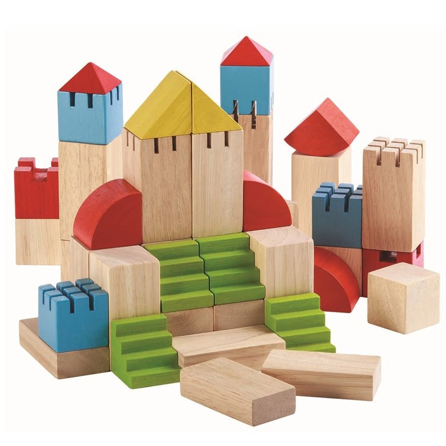 JUGUETE DE MADERA PLAN TOYS ·BLOQUES CASTILLO· - Happy Moments Baby