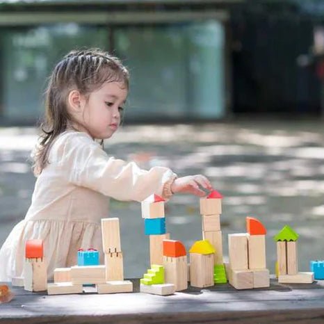 JUGUETE DE MADERA PLAN TOYS ·BLOQUES CASTILLO· - Happy Moments Baby