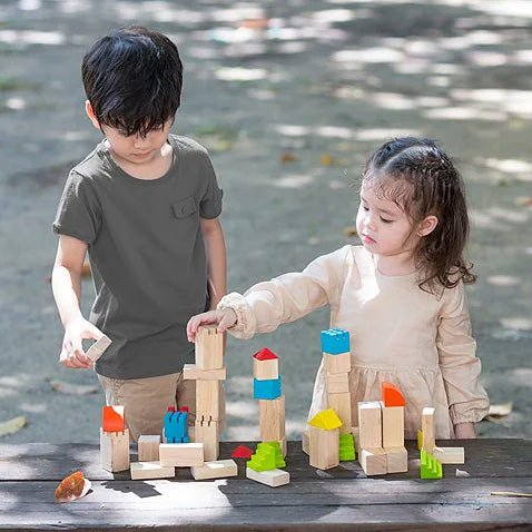 JUGUETE DE MADERA PLAN TOYS ·BLOQUES CASTILLO· - Happy Moments Baby