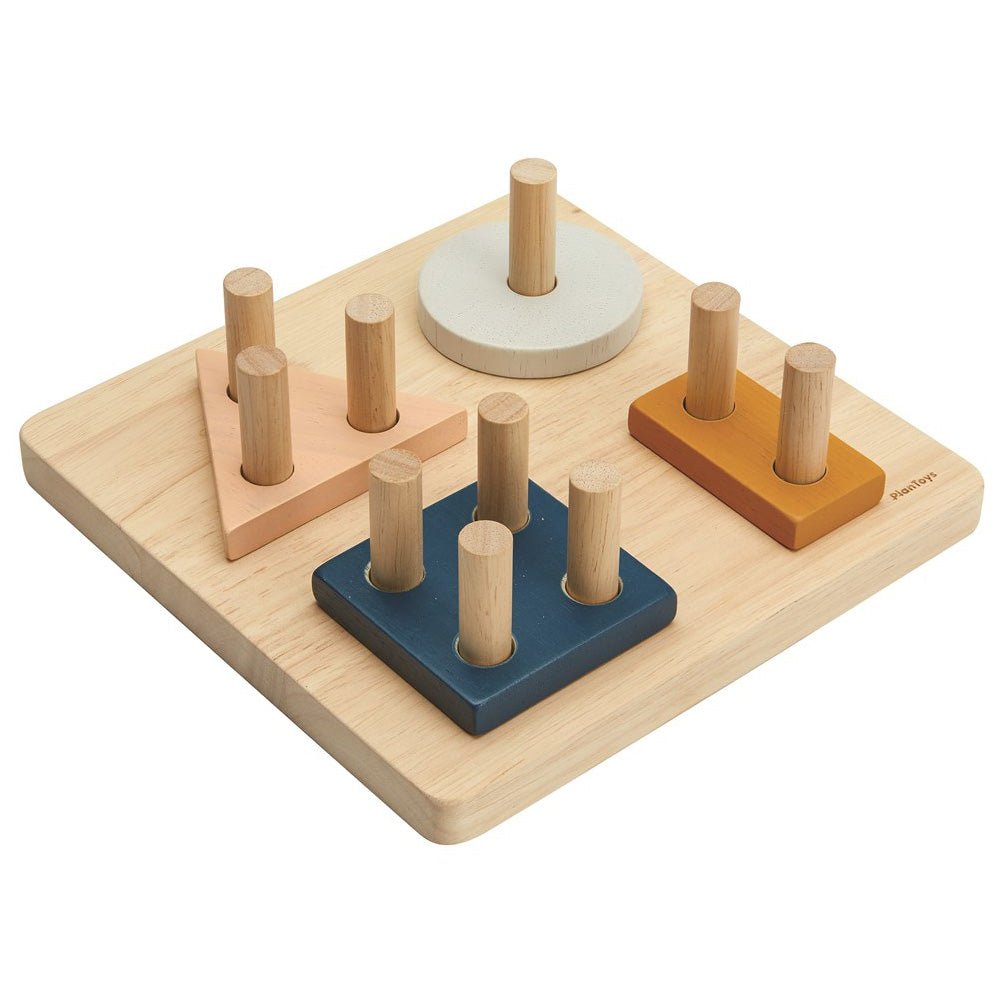 JUGUETE DE MADERA PLAN TOYS ·FIGURAS GEOMÉTRICAS ORCHARD· - Happy Moments Baby