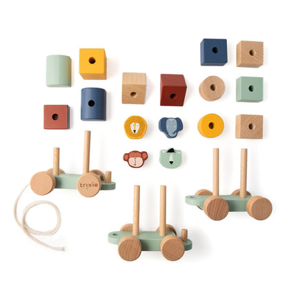 JUGUETE DE MADERA TRIXIE ·TREN DE ANIMALES· - Happy Moments Baby