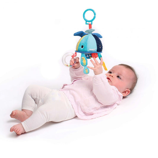 JUGUETE DE TELA ·BALLENA DE ACTIVIDADES· - Happy Moments Baby