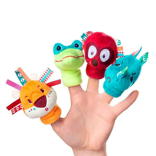 JUGUETE DE TELA LILLIPUTIENS ·MARIONETAS DE DEDO LA JUNGLA· - Happy Moments Baby