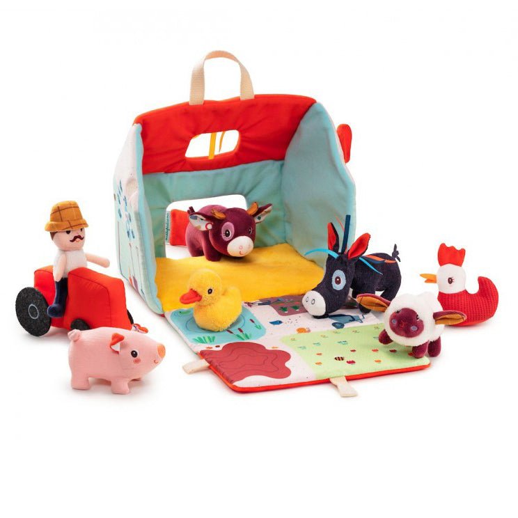 JUGUETE DE TELA LILLIPUTIENS ·MI PRIMERA GRANJA· - Happy Moments Baby