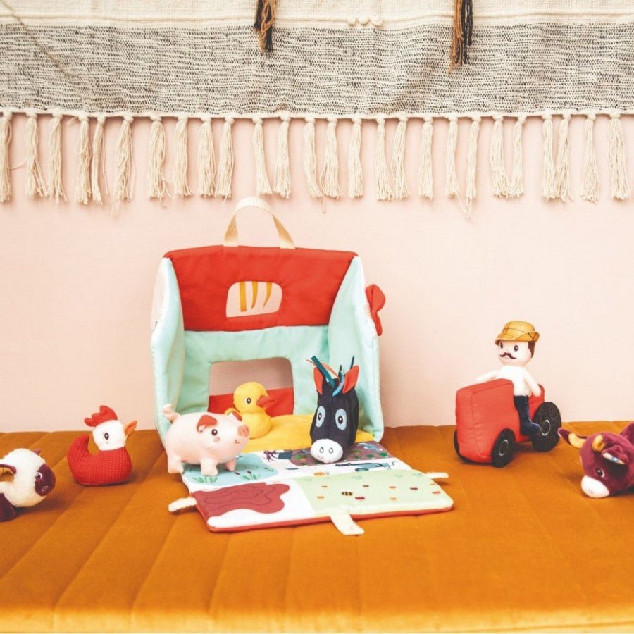 JUGUETE DE TELA LILLIPUTIENS ·MI PRIMERA GRANJA· - Happy Moments Baby
