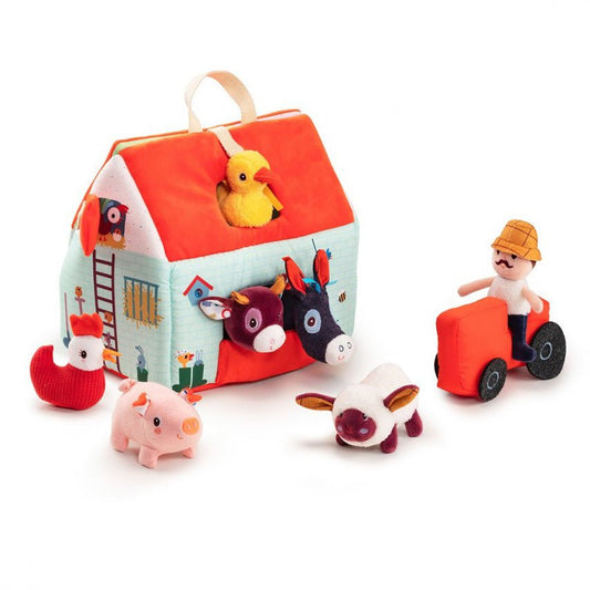 JUGUETE DE TELA LILLIPUTIENS ·MI PRIMERA GRANJA· - Happy Moments Baby