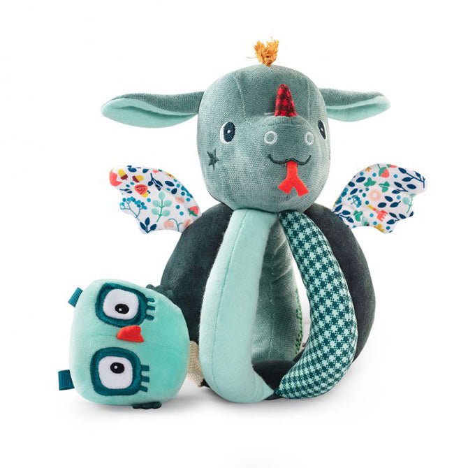 JUGUETE DE TELA LILLIPUTIENS ·SONAJERO CON ASAS JOE EL DRAGÓN· - Happy Moments Baby