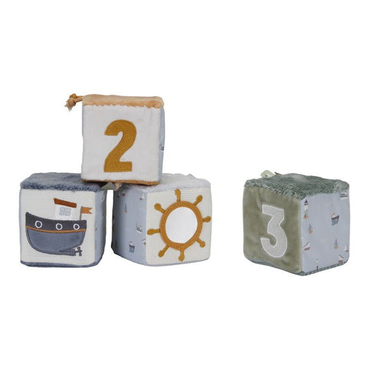 JUGUETE DE TELA LITTLE DUTCH ·CUBOS APILABLES MARINERO· - Happy Moments Baby