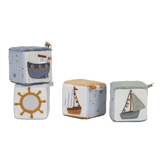 JUGUETE DE TELA LITTLE DUTCH ·CUBOS APILABLES MARINERO· - Happy Moments Baby