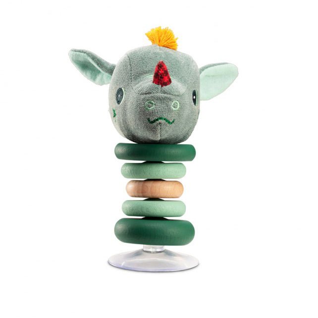 JUGUETE DE TELA Y MADERA LILLIPUTIENS ·SONAJERO SWING CON VENTOSA JOE· - Happy Moments Baby