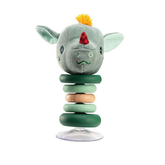 JUGUETE DE TELA Y MADERA LILLIPUTIENS ·SONAJERO SWING CON VENTOSA JOE· - Happy Moments Baby