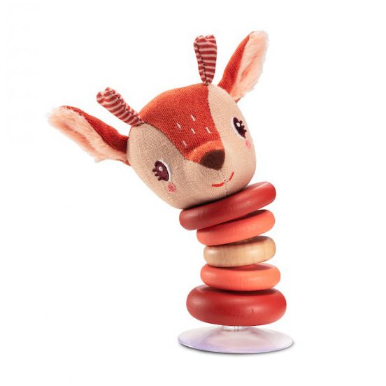 JUGUETE DE TELA Y MADERA LILLIPUTIENS ·SONAJERO SWING CON VENTOSA STELLA· - Happy Moments Baby