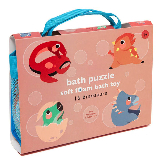 JUGUETE PARA EL BAÑO TUTETE ·PUZZLE DINOSAURIOS· - Happy Moments Baby