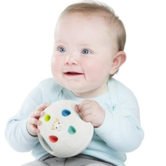 JUGUETE SENSORIAL ·BOLA SENSORIAL SOPHIE LA GIRAFE· - Happy Moments Baby