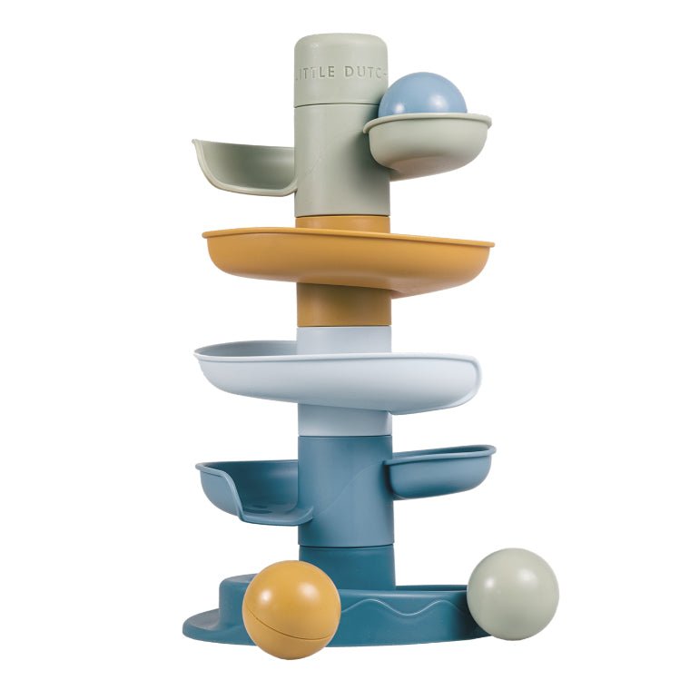 JUGUETE SENSORIAL LITTLE DUTCH ·CIRCUITO BOLA AZUL· - Happy Moments Baby