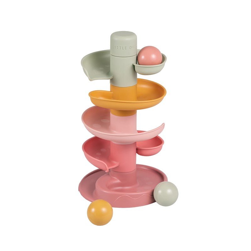 JUGUETE SENSORIAL LITTLE DUTCH ·CIRCUITO BOLA ROSA· - Happy Moments Baby