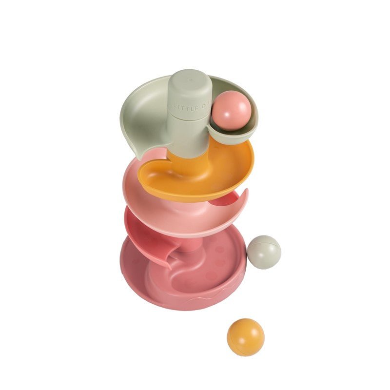 JUGUETE SENSORIAL LITTLE DUTCH ·CIRCUITO BOLA ROSA· - Happy Moments Baby