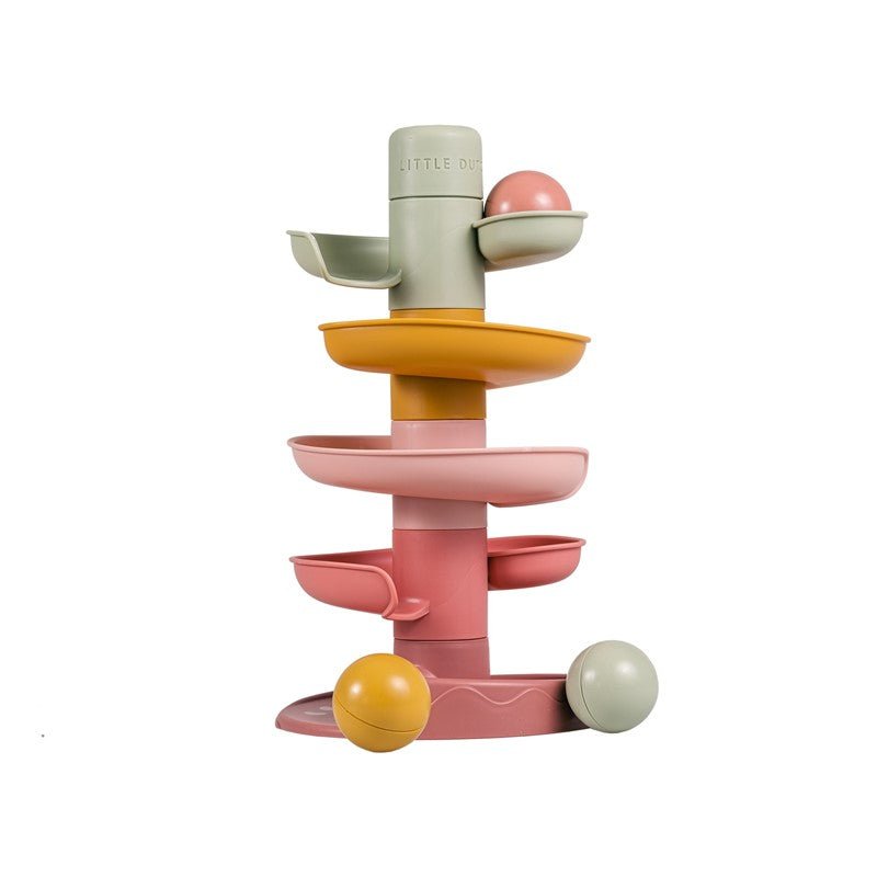 JUGUETE SENSORIAL LITTLE DUTCH ·CIRCUITO BOLA ROSA· - Happy Moments Baby
