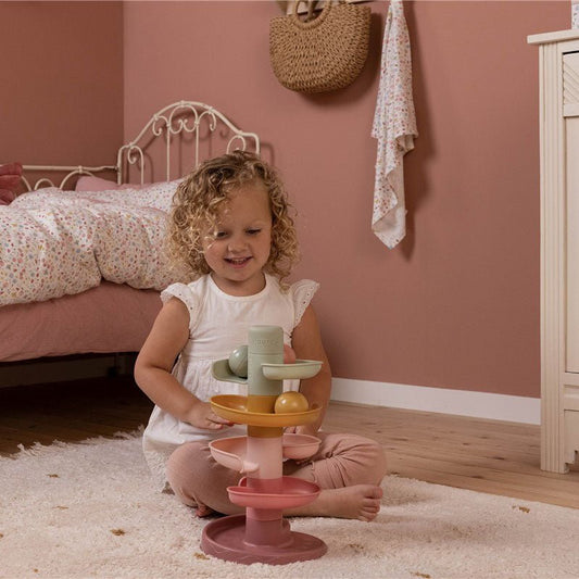 JUGUETE SENSORIAL LITTLE DUTCH ·CIRCUITO BOLA ROSA· - Happy Moments Baby