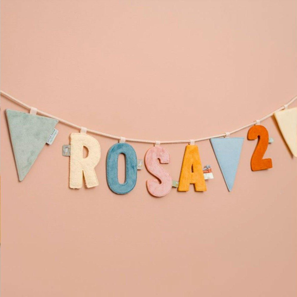 LETRA I - COLGANTE PARA GUIRNALDA - Happy Moments Baby