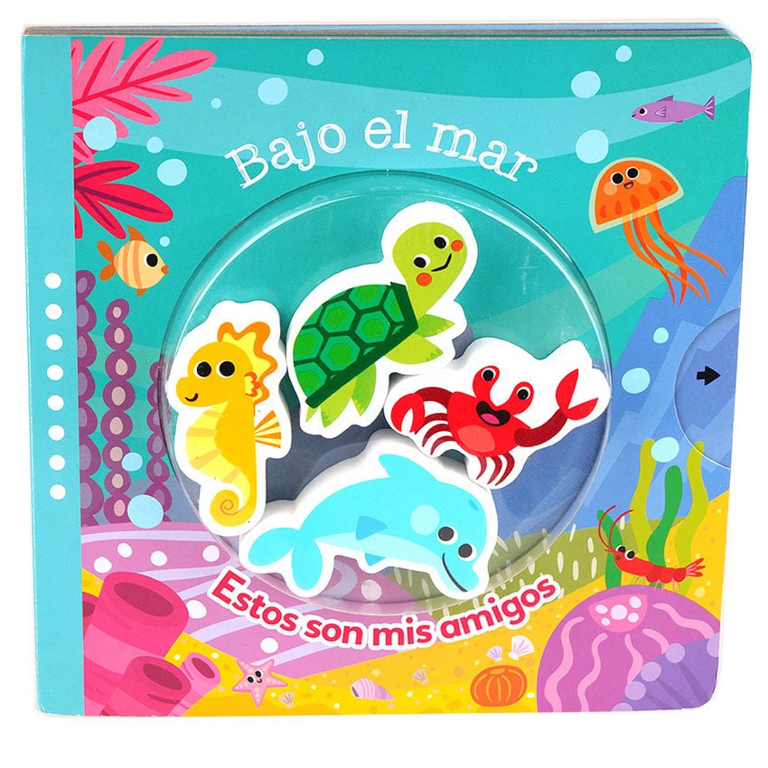LIBRO INFANTIL - BAJO EL MAR (INTERACTIVO) - Happy Moments Baby