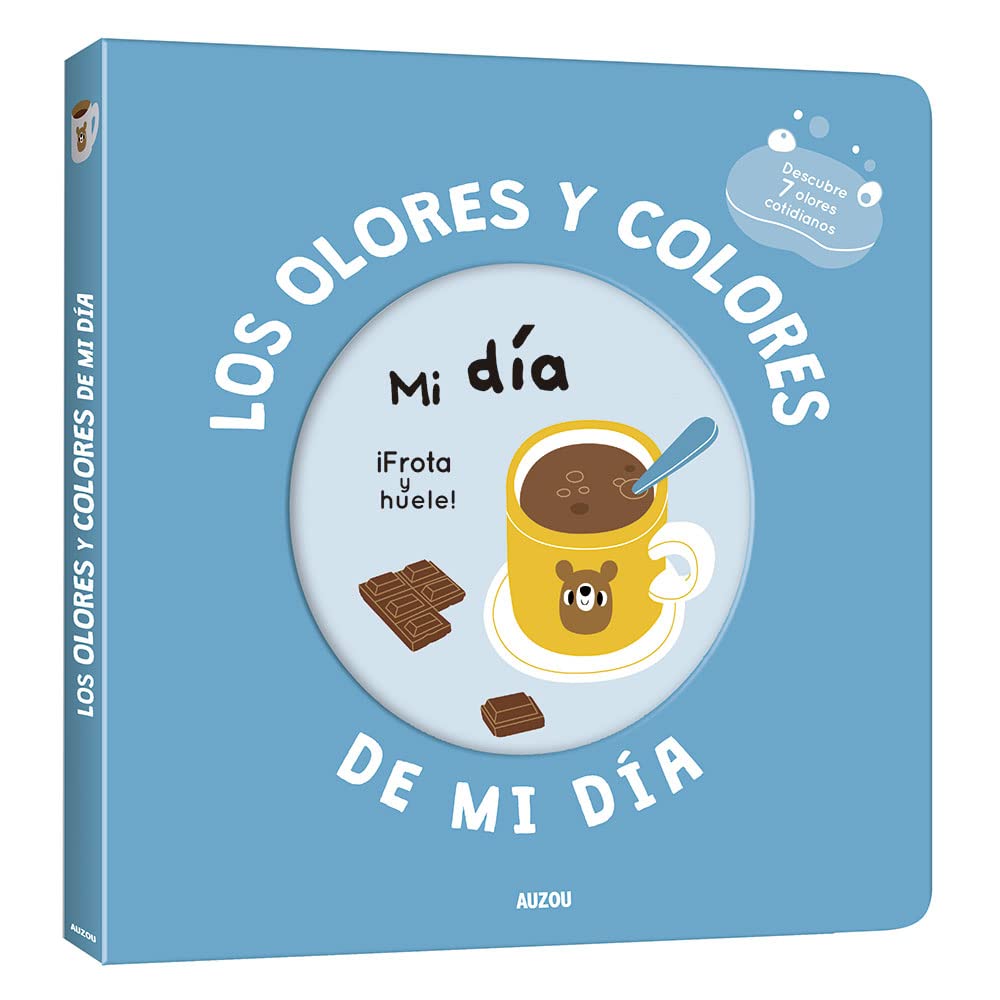 LIBRO INFANTIL - MI LIBRO DE OLORES Y COLORES " MI DÍA" - Happy Moments Baby