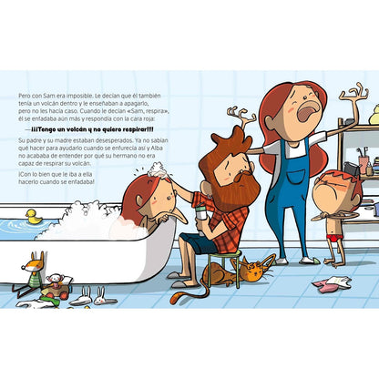 LIBRO INFANTIL - TENGO UN VOLCÁN Y NO QUIERO RESPIRAR - Happy Moments Baby
