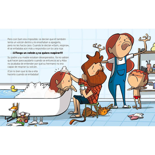 LIBRO INFANTIL - TENGO UN VOLCÁN Y NO QUIERO RESPIRAR - Happy Moments Baby