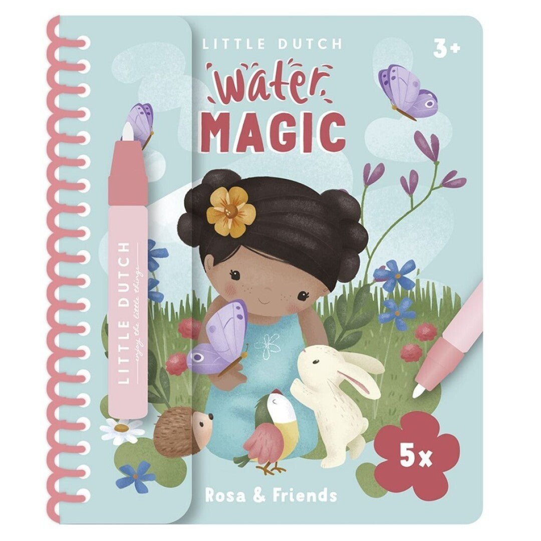 LIBRO MÁGICO COLOREAR LITTLE DUTCH ·ROSA & FRIENDS· - Happy Moments Baby