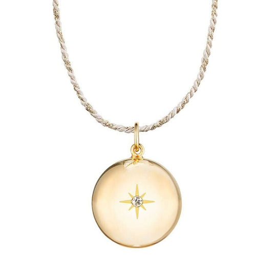 LLAMADOR DE ÁNGELES Y JOYA DE EMBARAZO & VÍNCULO ·LUCKY STAR ORO & CRISTAL ENGARZADO· - Happy Moments Baby