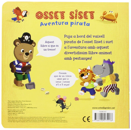 LLIBRE INFANTIL - OSSET SISET AVENTURA PIRATA - Happy Moments Baby