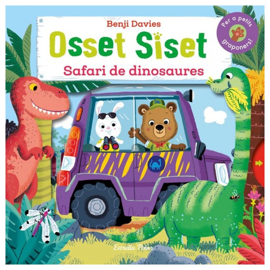 LLIBRE INFANTIL - OSSET SISET SAFARI DE DINOSAURES - Happy Moments Baby