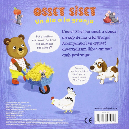 LLIBRE INFANTIL - OSSET SISET UN DIA A LA GRANJA - Happy Moments Baby