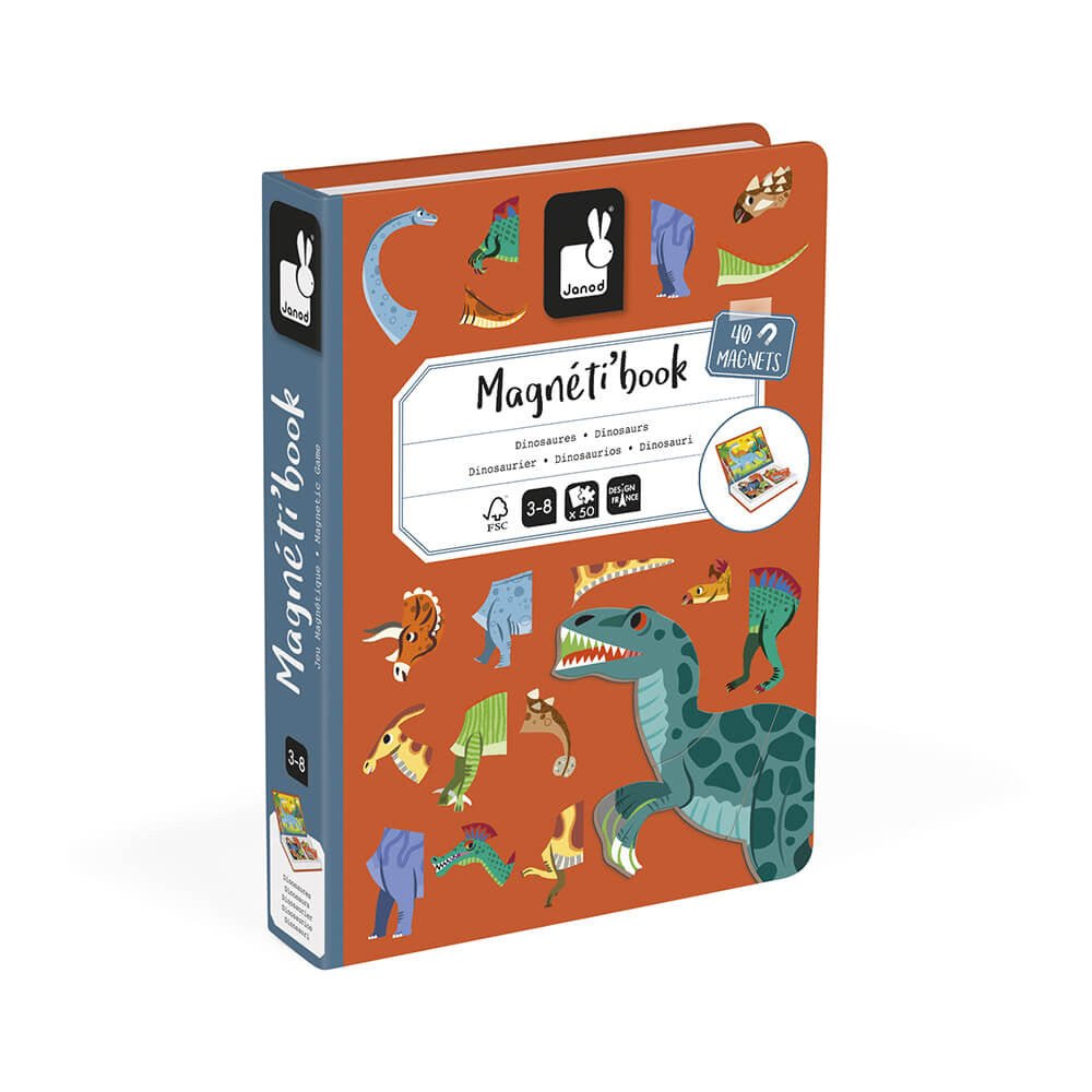 MAGNETI'BOOK JANOD ·DINOSAURIOS· - Happy Moments Baby