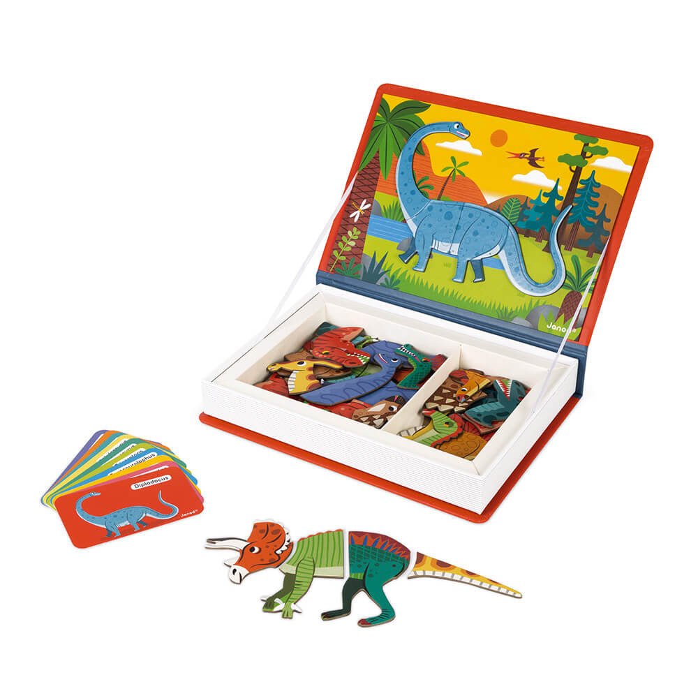 MAGNETI'BOOK JANOD ·DINOSAURIOS· - Happy Moments Baby