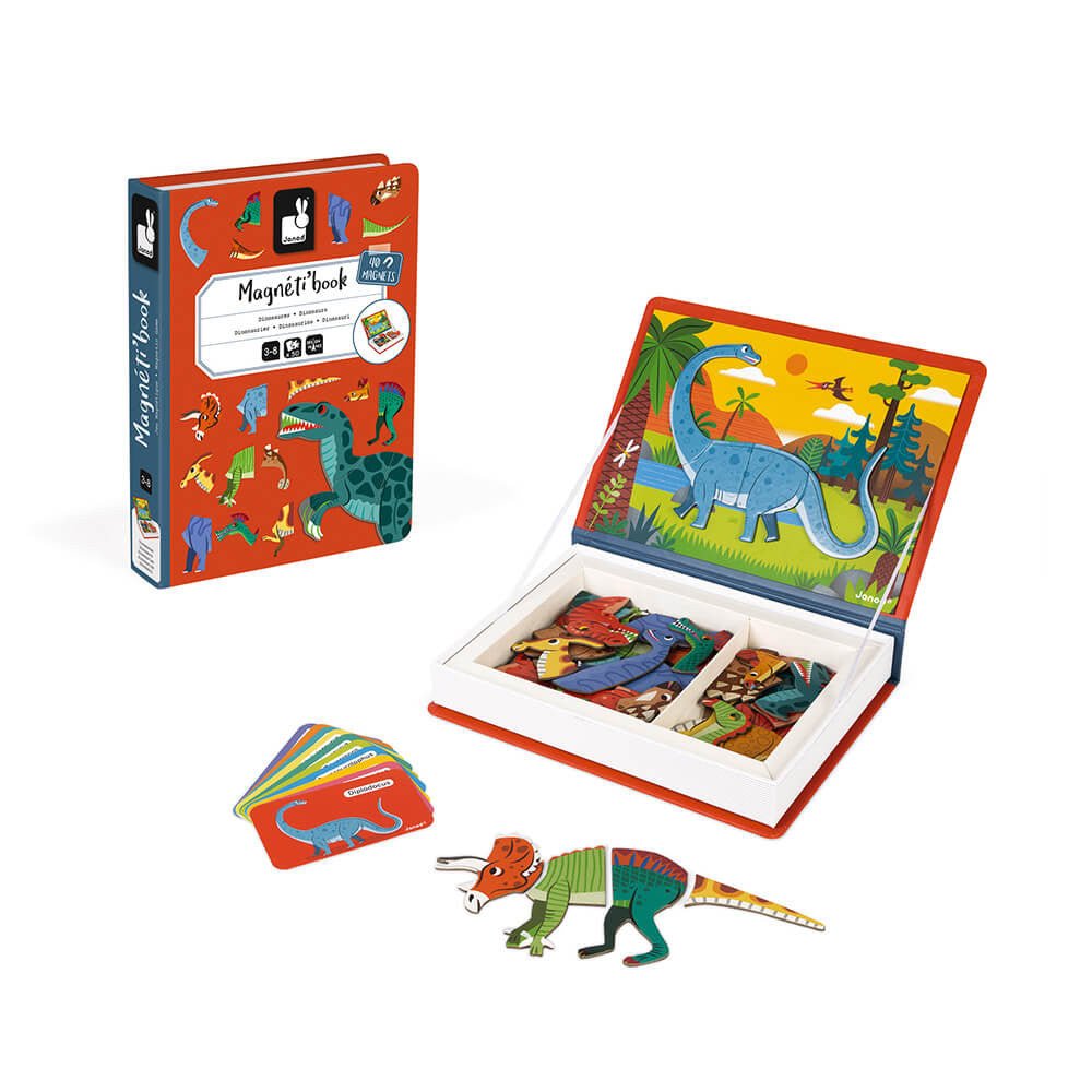MAGNETI'BOOK JANOD ·DINOSAURIOS· - Happy Moments Baby
