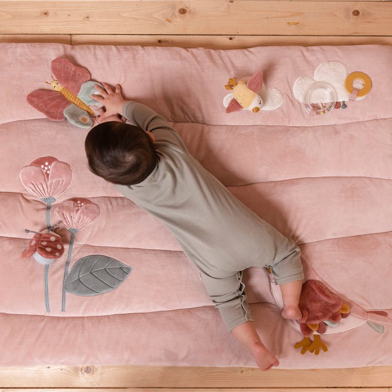 MANTA DE JUEGO SENSORIAL Y ACTIVIDADES LITTLE DUTCH ·FLORES· - Happy Moments Baby